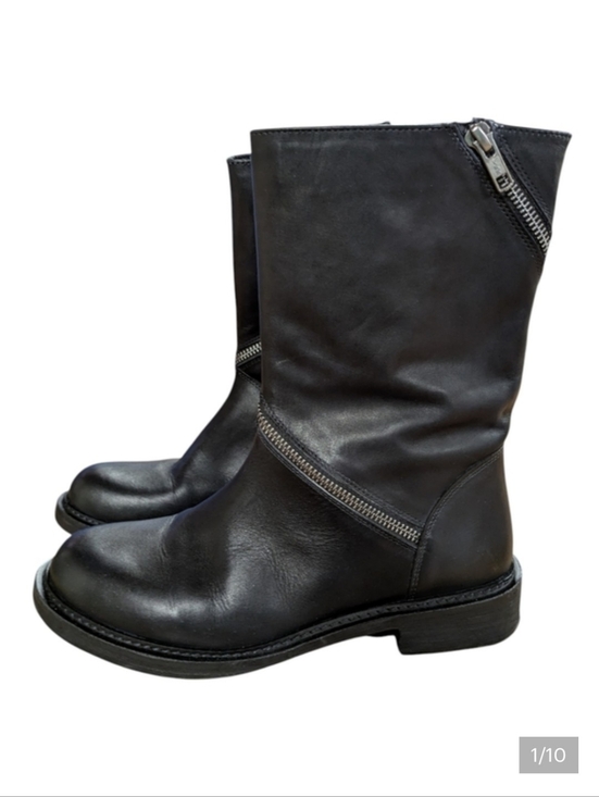 Vintage Foundry Co Shoes - Vintage Foundry Regine Zip Around Black Leather Boots Size 7.5